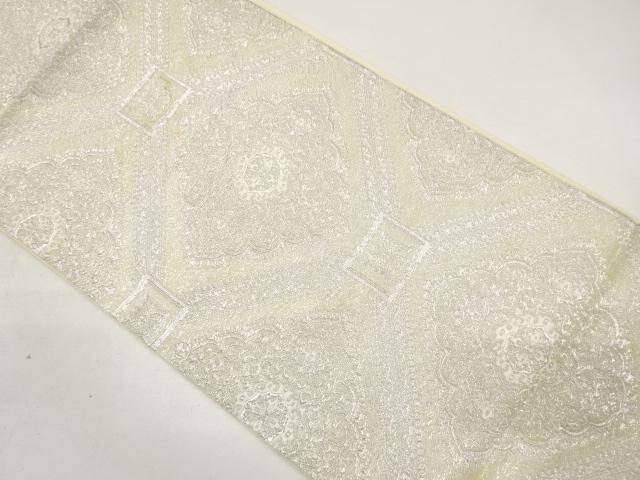 アンティーク　花蜀江模様織り出し袋帯（材料）